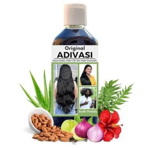 Sudh Vedafy Adiwashi Hair Growth Oil Ayurvedic Adiwashi Herbal Kesh tel with Natural Rosemary essential & Biotin for Control Hairfall anti-dandruff 100ml